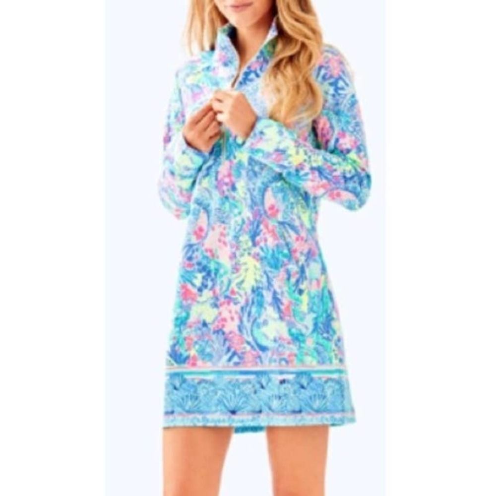 Lilly Pulitzer Mermaid's Cove Skipper Popover Dress Sz. XS